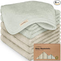 6-Pack Baby Washcloths – Soft Absorbent Viscose from Bamboo Washcloths by KeaBabies