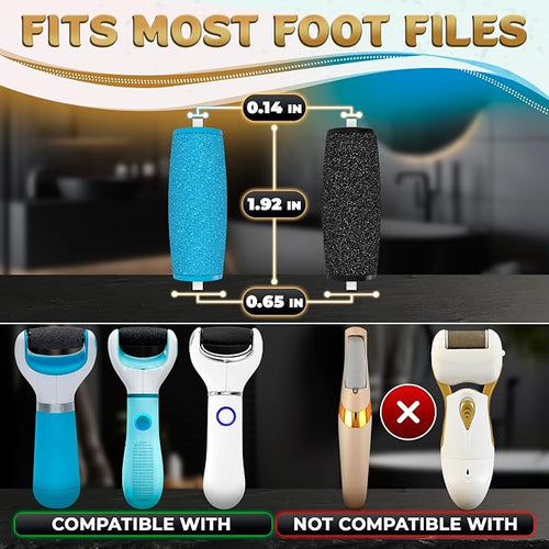 11 Pcs Replacement Rollers for Electric Foot Callus Remover Tool - Image 2