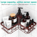 YASONIC Corner Shower Caddy, Rustproof Stainless Steel, No Drilling Wall - Image 2