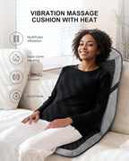 COMFIER Back Massager with Heat, Massage Chair Mat with Adjustable Lumbar - Image 4