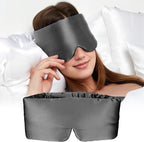 Silk Sleep Mask for Women and Men, Side Sleeper, 22 Momme Pure Mulberry Silk by Unknown
