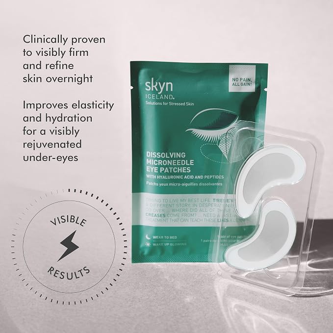 skyn ICELAND Dissolving Microneedle Under-Eye Patches — 39% Hyaluronic Acid & - Image 3