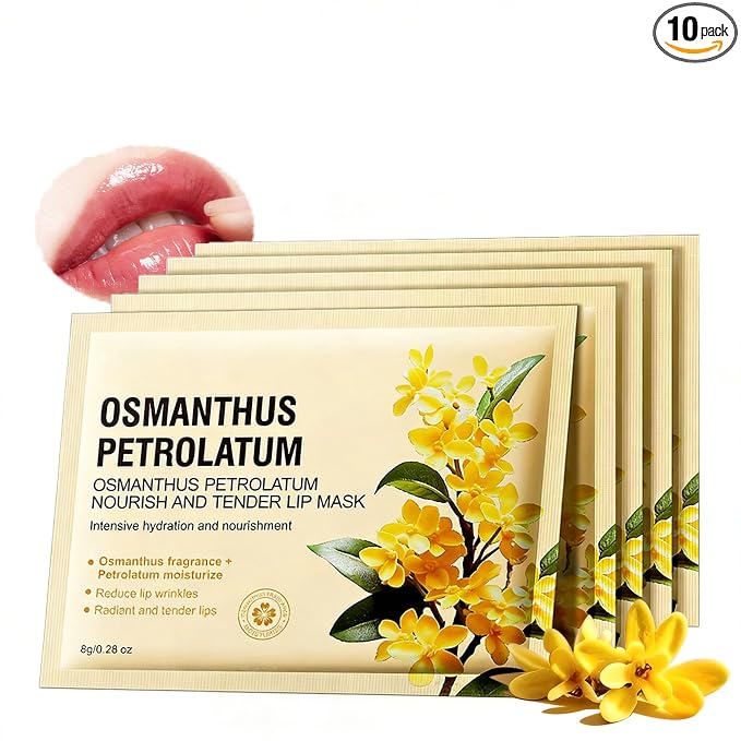 AKARY 10Pcs Osmanthus Nourish & Tender Lip Mask, Radiant & Tender, Smoothing by AKARY
