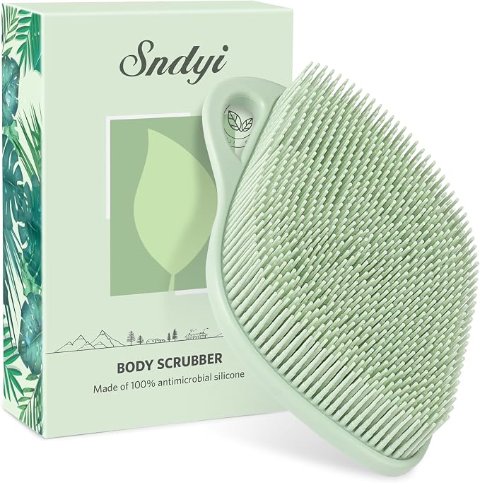 Sndyi Silicone Body Scrubber, Gentle Exfoliating Body Scrubber by Sndyi