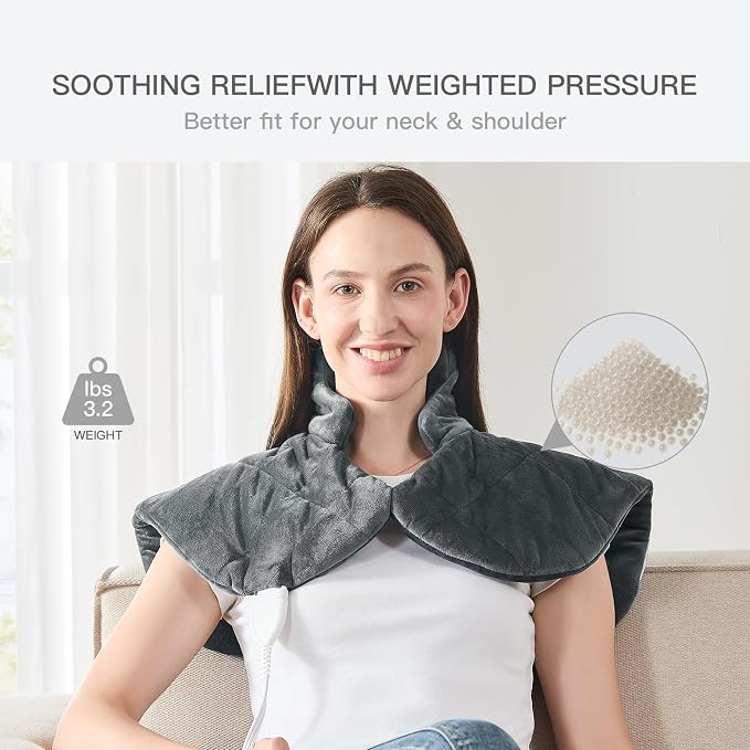 Neck Weighted Heating pad XL 19''x24'' fsa Eligible Items only List Heat pad - Image 6