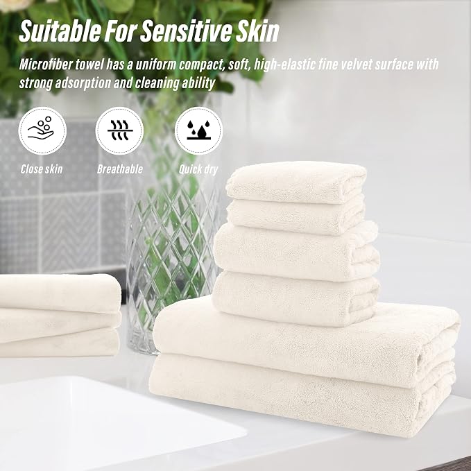MOONQUEEN Ultra Soft Towel Set-Quick Drying - Image 7