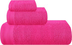 Ultra Soft 3 Pack Cotton Towel Set, Contains a Bath Towels 28x55 inch, a Hand by Unknown