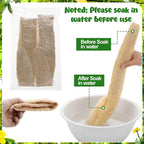 15.7-19.7 inches Natural Loofah Sponges Pack of 4 - Image 4