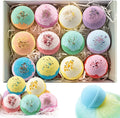 Bath Bombs for Women 12 Gift Sets, Shea Butter & Essential Oils Bath Bomb for by IdealSwanBeauty