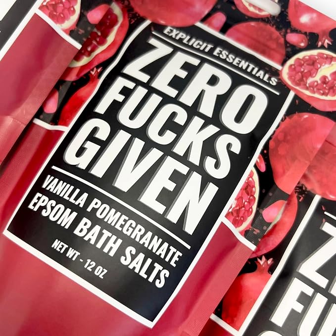 Explicit Essentials Vanilla Pomegranate Epsom Bath Salts, 12 oz - Image 5