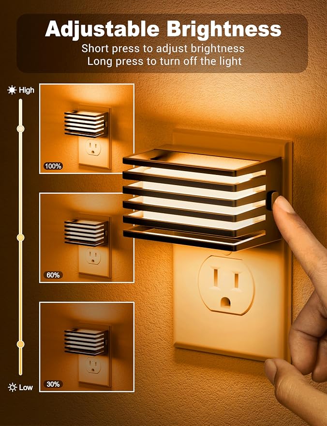 JandCase Amber Night Light, Night Lights Plug into Wall - Image 2