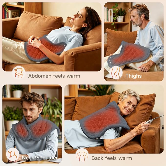 GOTCOZY Heating pad for Neck and Shoulders Pain Relief-Heat Wrap pad - Image 5