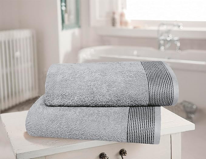 Belizzi Home Ultra Soft 2 Pack Oversized Bath Towel Set 28x55 inches, 100% - Image 2