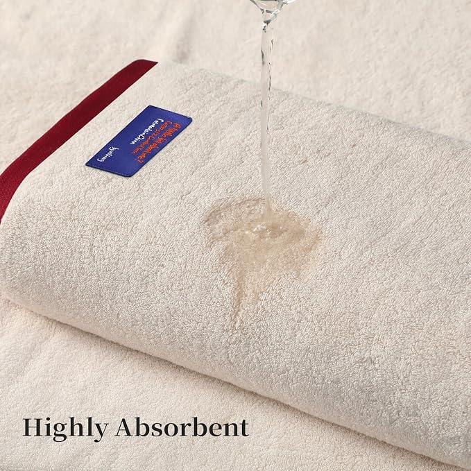 REDKISS 6 Piece Luxury Bath Towel Set, 2 Bath Towels, 2 Hand Towels, 2 - Image 5