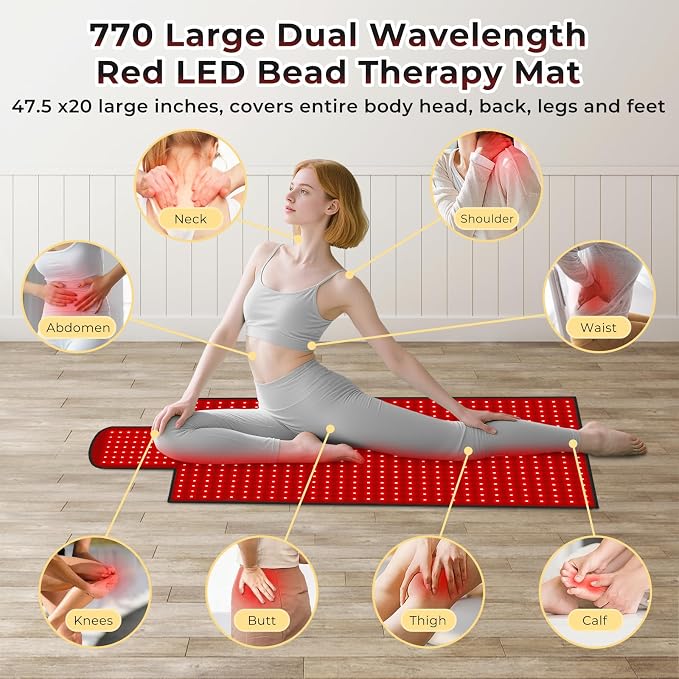 LITDUCK Body Red Light Therapy Mat, Eligible Red Light Therapy Blanket - Image 5
