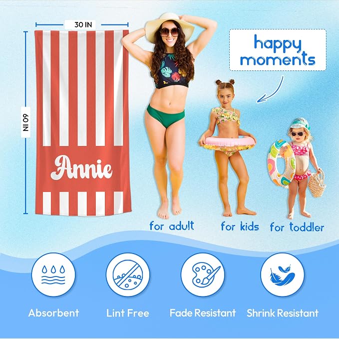 JML Personalized Beach Towel - Image 3