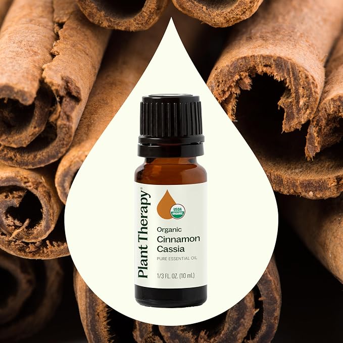 Plant Therapy USDA Certified Organic Cinnamon Cassia Essential Oil 10 mL 100% - Image 3