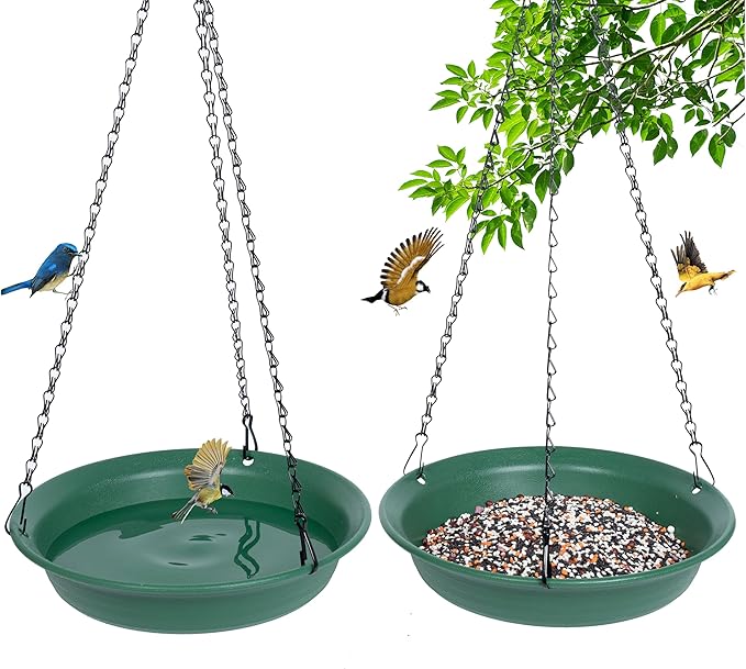 VUWEZ Hanging Bird Feeder & BirdBath by VUWEZ