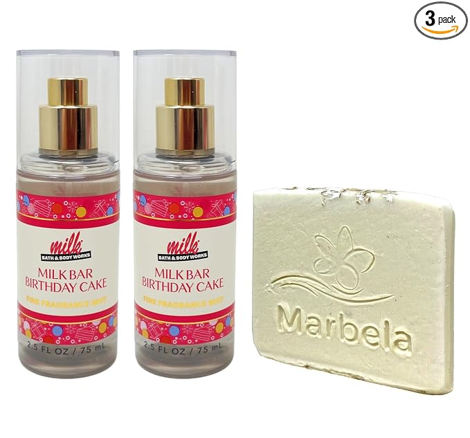 Bath & Body Works Milk Bar Bithday Cake 2-Pack Mini Fragrance Mists by BathBodyWorks