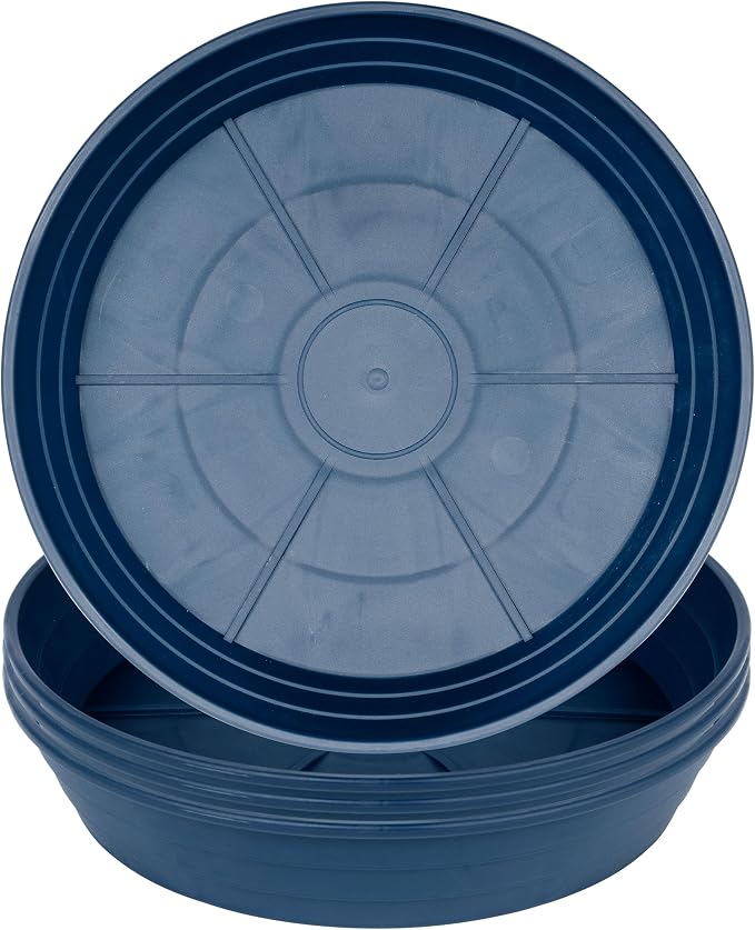 LWALRS Plant Saucer 14 Inch 4 Pack 6 8 10 12 14 16 18 20 25, Plastic Plant Trays by LWALRS