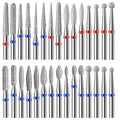 30Pcs Pedicure Care Diamond Nail Drill Bits, Professional Safety Cuticle Nail by HINGTAI