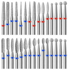 30Pcs Pedicure Care Diamond Nail Drill Bits, Professional Safety Cuticle Nail by HINGTAI