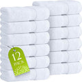 Wealuxe White Washcloths 12 Pack by WhiteClassic