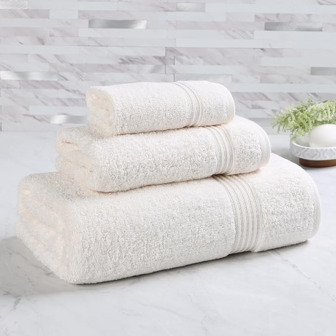 Superior Egyptian Cotton 3-Piece Towel Set, Basic Towels - Image 2
