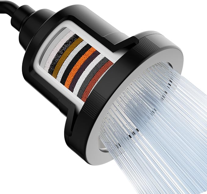 Mist Shower Filter Head for Hard Water Improves Skin, and Nails by MistWaterAirFilters