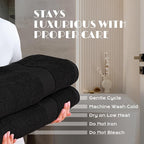 White Classic Luxury Soft Bath Sheets Set - Image 6