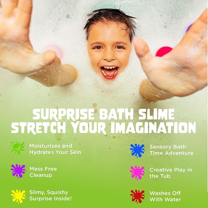 Bubble Bombs for Kids with Surprise Bath Slime Inside - Image 2