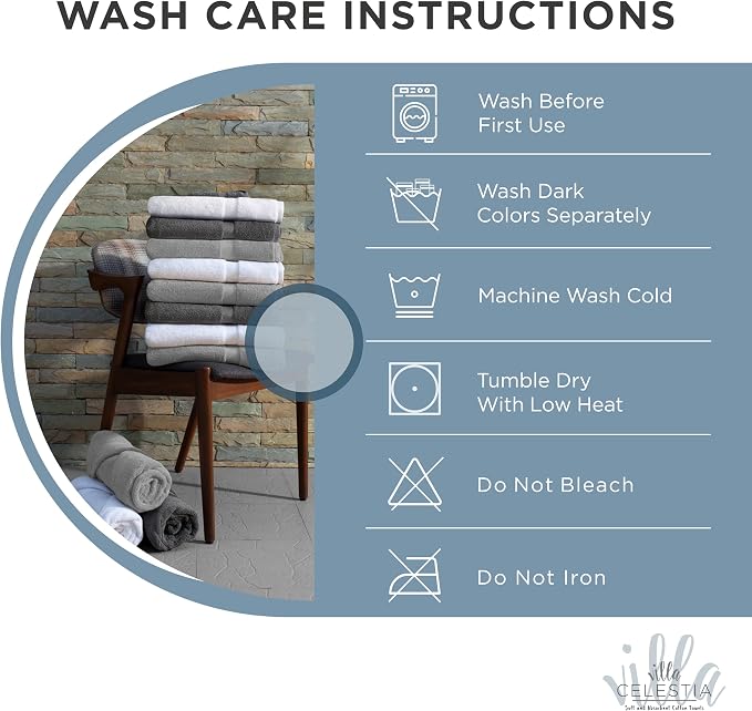 100% Cotton Hand Towel Set of 4, Sustainable, Highly Absorbent, Quick Drying - Image 5