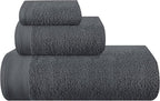 Ultra Soft 3 Pack Cotton Towel Set, Contains a Bath Towels 28x55 inch, a Hand by Unknown