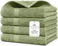 100% Cotton Hand Towel Set of 4, Sustainable, Highly Absorbent, Quick Drying by VillaCelestia