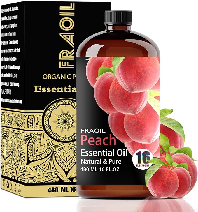 Peach Essential Oil, Peach Oil 16 Fl Oz 480 ML by FRAOILESSENTIALOIL