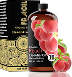 Peach Essential Oil, Peach Oil 16 Fl Oz 480 ML by FRAOILESSENTIALOIL