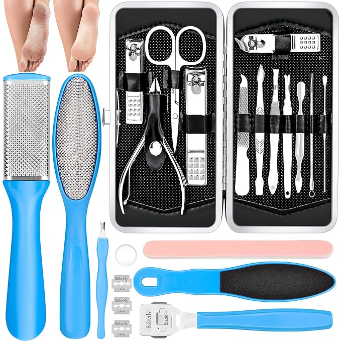 Pedicure Kits - Callus Remover for Feet, 23 in 1 Professional Manicure Set by Unknown