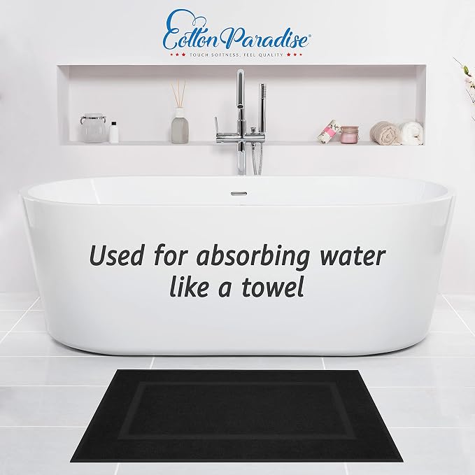 Cotton Paradise 100% Cotton Bath Mats - Image 2