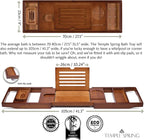 Temple Spring Bamboo Bathtub Tray Caddy - Image 3