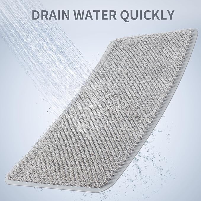 Yolife Shower Foot Scrubber Mat, Anti-Slip Bath Mat - Image 6