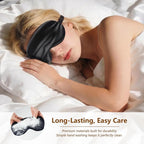 Sleep Mask Silk Eye Mask for Men Sleeping Mask, Adjustable Elastic Strap for - Image 5