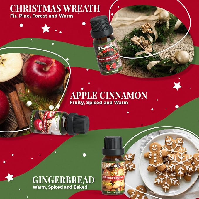 SALKING Christmas Fragrance Oils, Premium Essential Oil - Image 3