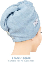 American Soft Linen 100% Cotton Hair Towels - Image 3