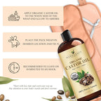 Handcraft Blends Castor Oil Pack Wrap | Organic Castor Oil 16 oz | Reusable - Image 5