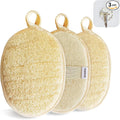 YIQINGJIE Natural Loofah Sponge Exfoliating Body Scrubber, Made by YIQINGJIE