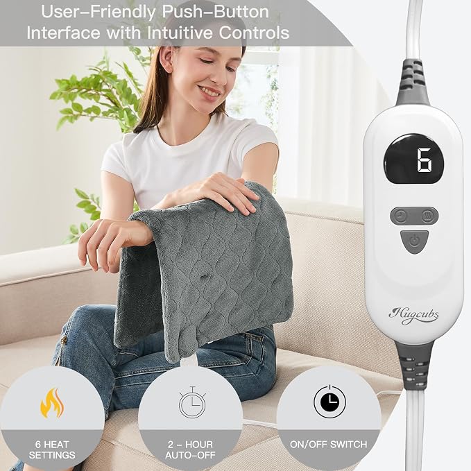 Heating Pad for Back Pain Relief fsa Eligible Items only List 12 x 24, Portable - Image 2