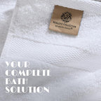 White Bath Towel Set of 6 - Image 3