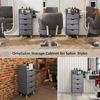 OmySalon Salon Station, 4 -Layer Beauty Barber Salon Styling Station Organizer - Image 8