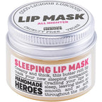 100% Natural Lip Butter Sleeping Lip Mask, Overnight Lip Moisturizer and by HandmadeHeroes