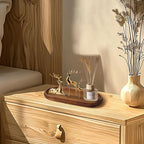 MAONAME Oval Bathroom Vanity Tray, Long Narrow Wood Tray, Rustic Decorative - Image 6